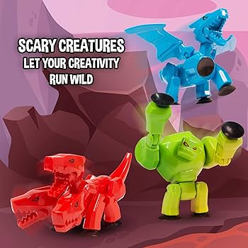 Amazon.com: StikBot Zing Mega Monsters 3 Pack, Complete Set